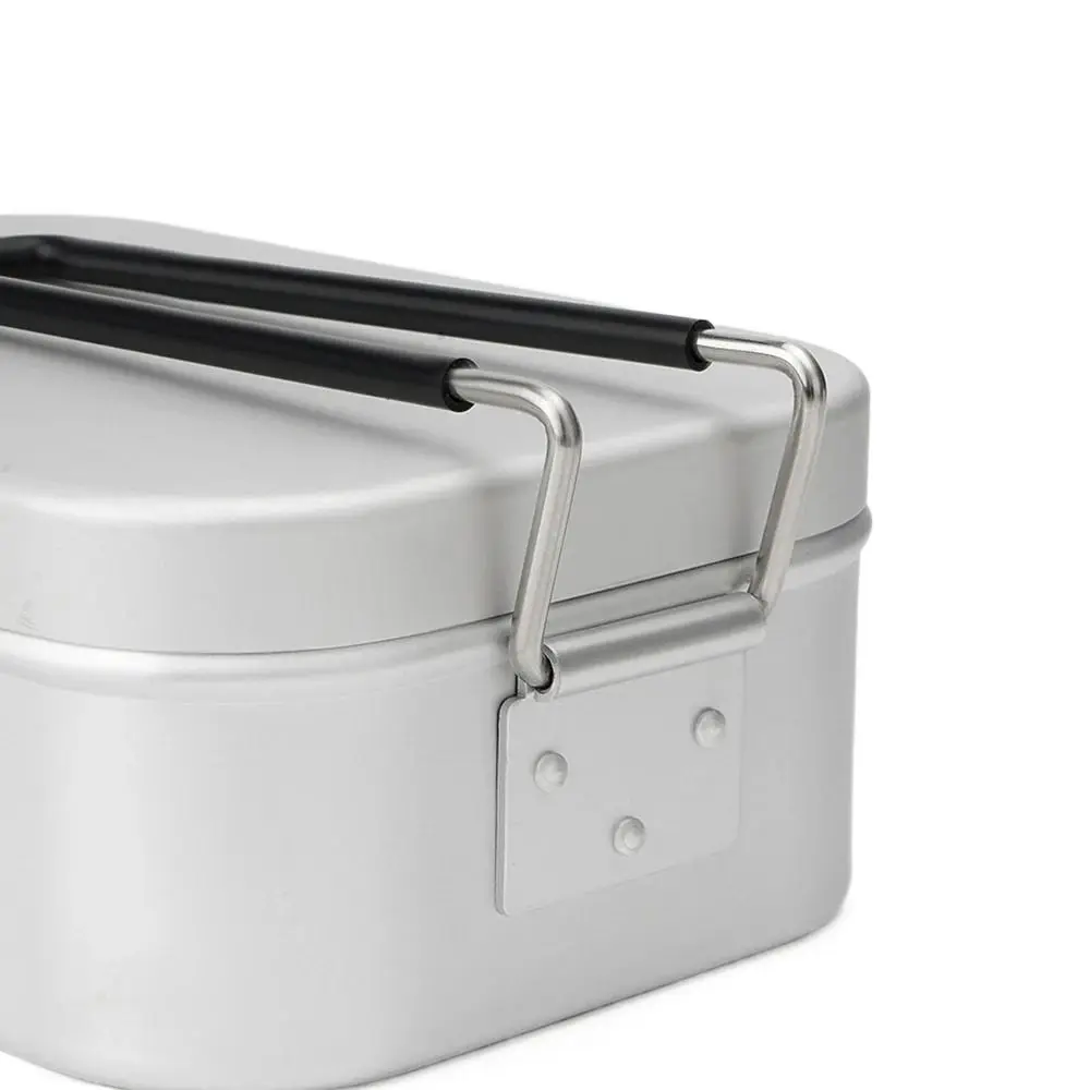

Durable Outdoor Camping Tea Kettle Aluminum Alloy Portable Picnic Lunch Box Travel with Handle Cookware