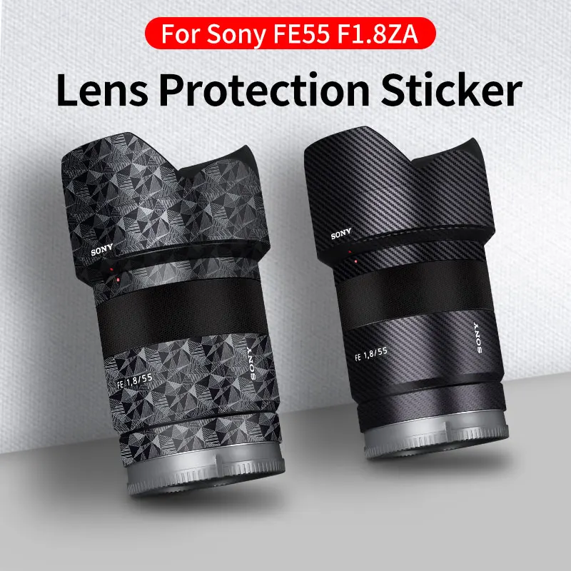 For Sony Camera Lens Stickers FE55mm F1.8ZA Lens Skin ornament 3M material protective film