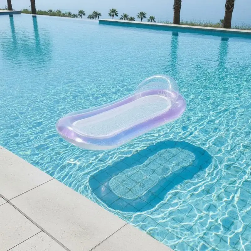 Aufblasbare Wasserhängematte, schwimmendes Schwimmbett, schnell aufblasbare, tragbare Poolmatratze für Outdoor-Wasserspiele, Poolpartys und Entspannung. – Detail 4