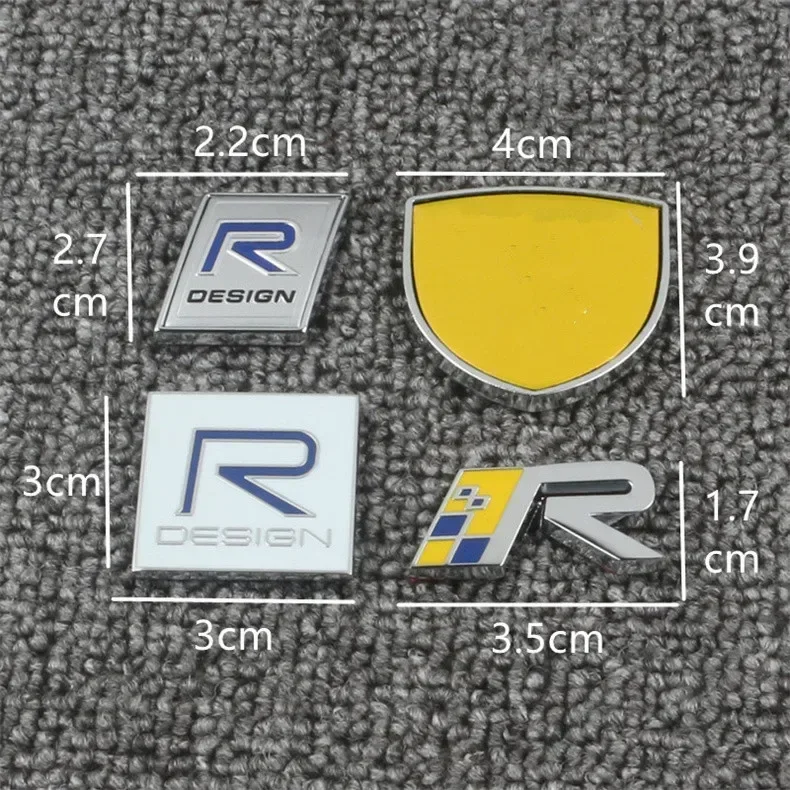 3D Metal Black Base AWD Inscription Rear Trunk Badge Emblem Sticker Decals For S40 S70 S80 XC60 XC40 XC90 V40 V50 V90 S90