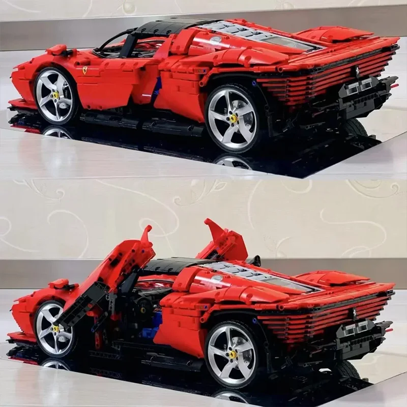 3778 pçs supercarro técnico sp3 esporte carro brinquedos para crianças namorado presentes de aniversário compatível supercar modelo blocos de construção 42143