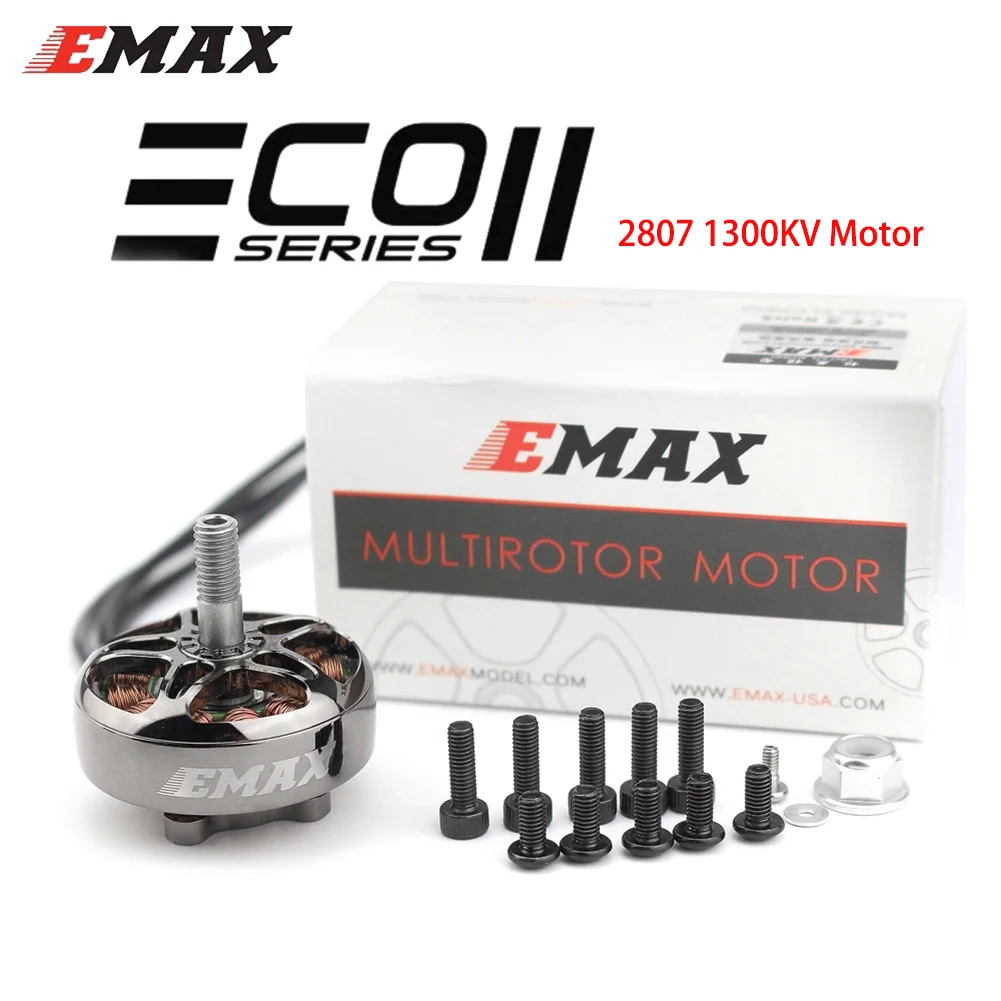 

EMAX ECOII eco ii 2807 1300KV 6S/1500KV 5S/1700KV 4S Brushless Motor 6-7inch FPV Motors for Quadcopter FPV Parts