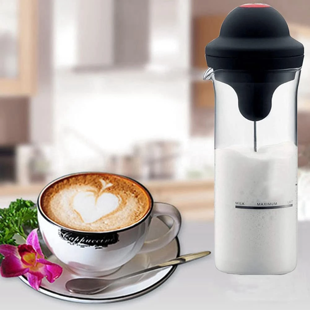 Electric Milk Easy Frother,Whisk Drink Mixer for Bulletproof Coffee Mini Foamer Coffee Foam Maker Milk Shake Mixer