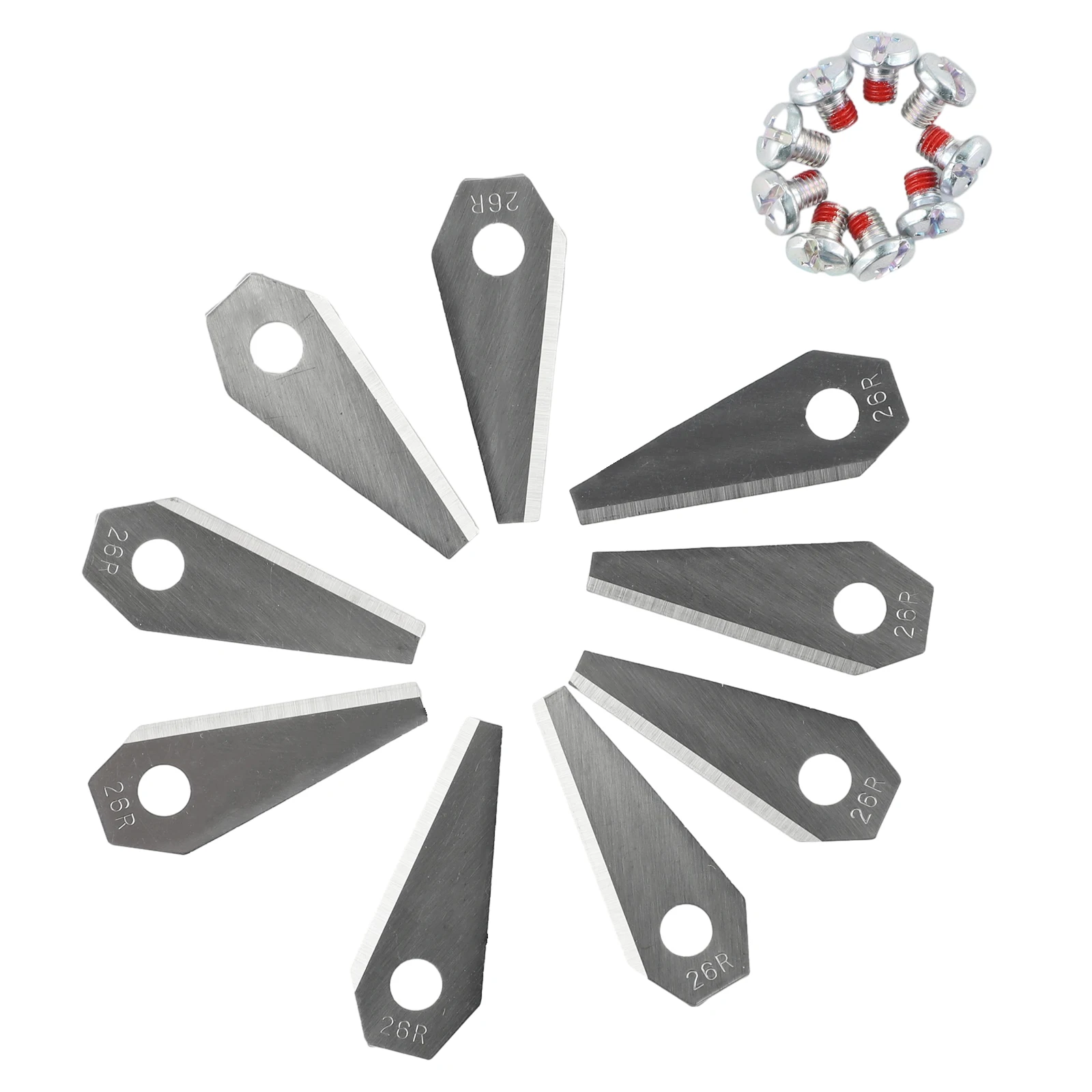 

None Cutting Blades Replacement Lawn Mower Replacement Robot Sliver Stainless Steel (1.00 Mm) Blades Cutting Blades