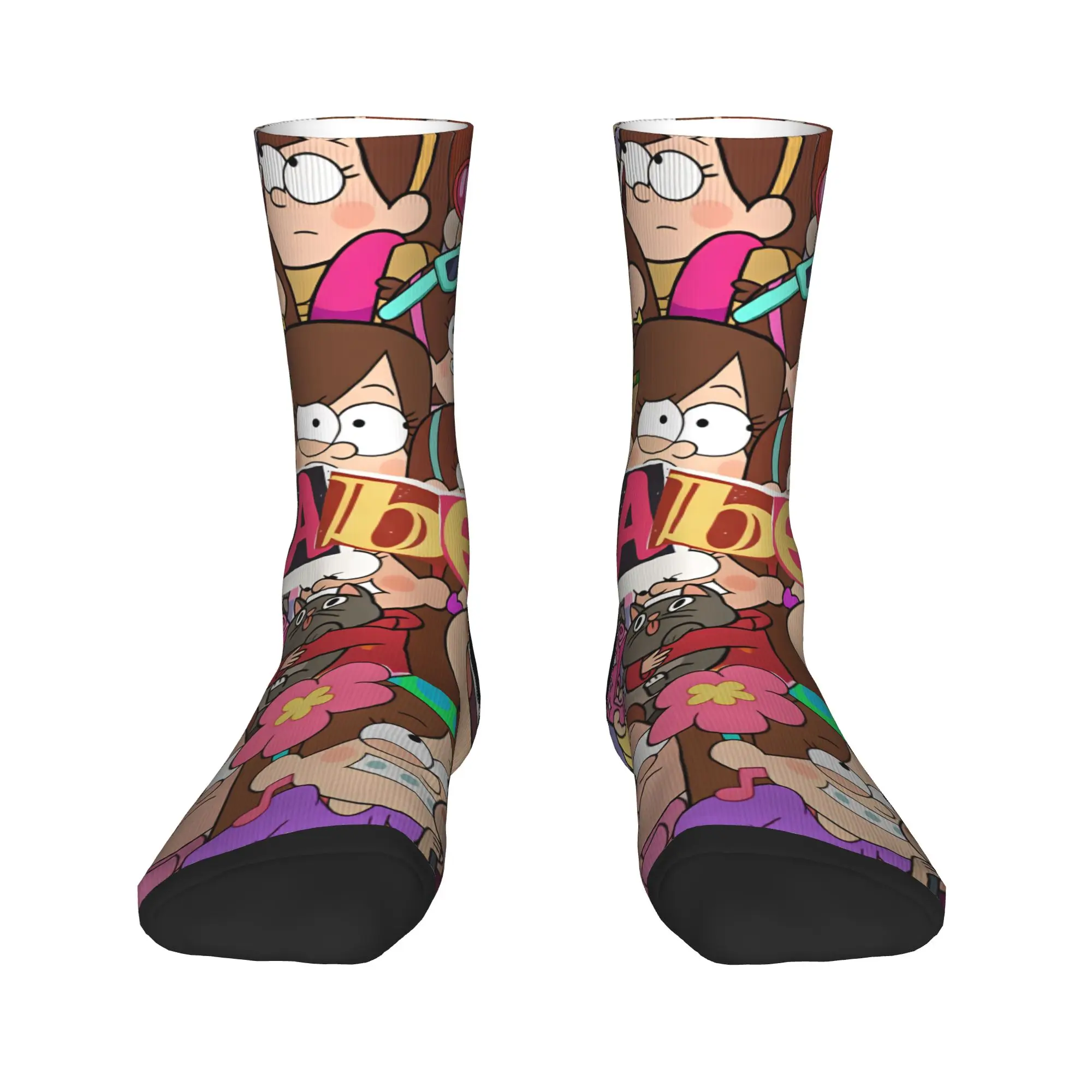 Mabel Socks Autumn G-Gravity Falls Stockings Casual Couple Soft Socks Custom Climbing Non-Slip Socks