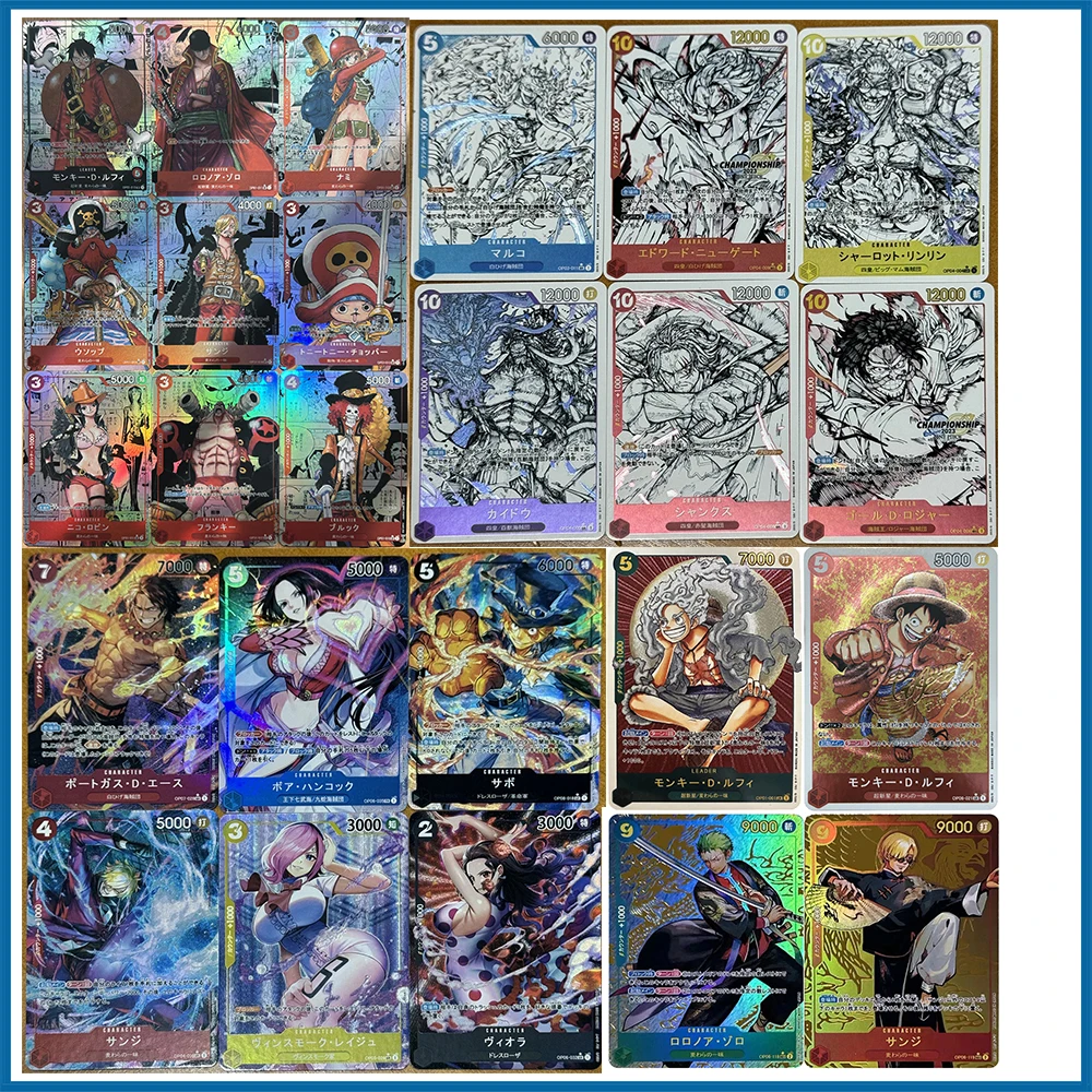 Anime One Piece DiaknaUtarperona Charlotputin Premium Flash Card Boy Gioco Carta da collezione Regalo di compleanno di Natale Gioco da tavolo