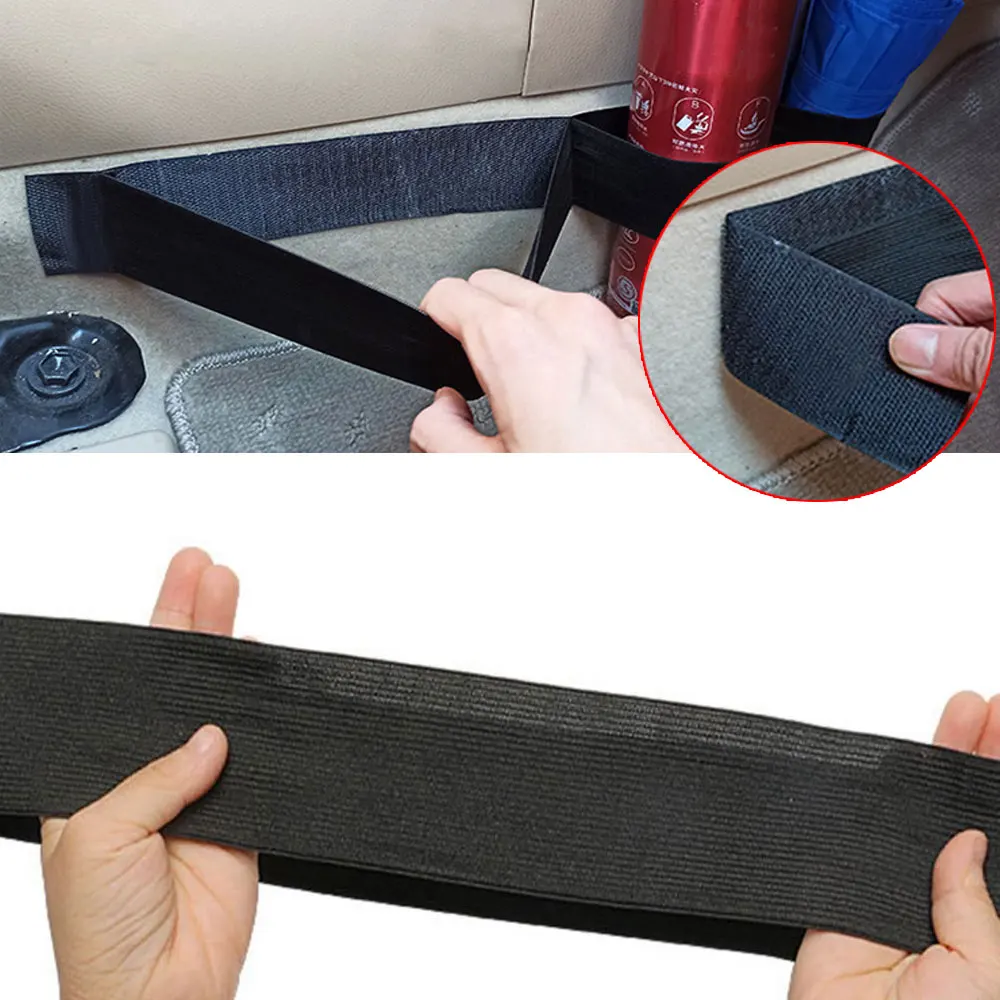 1x Car Trunk Storage Fixed Belt Auto Interior Firm Nylon Tape Loop Strap Car Accessories 40cm 50cm 60cm 70cm 80cm Car Organizer