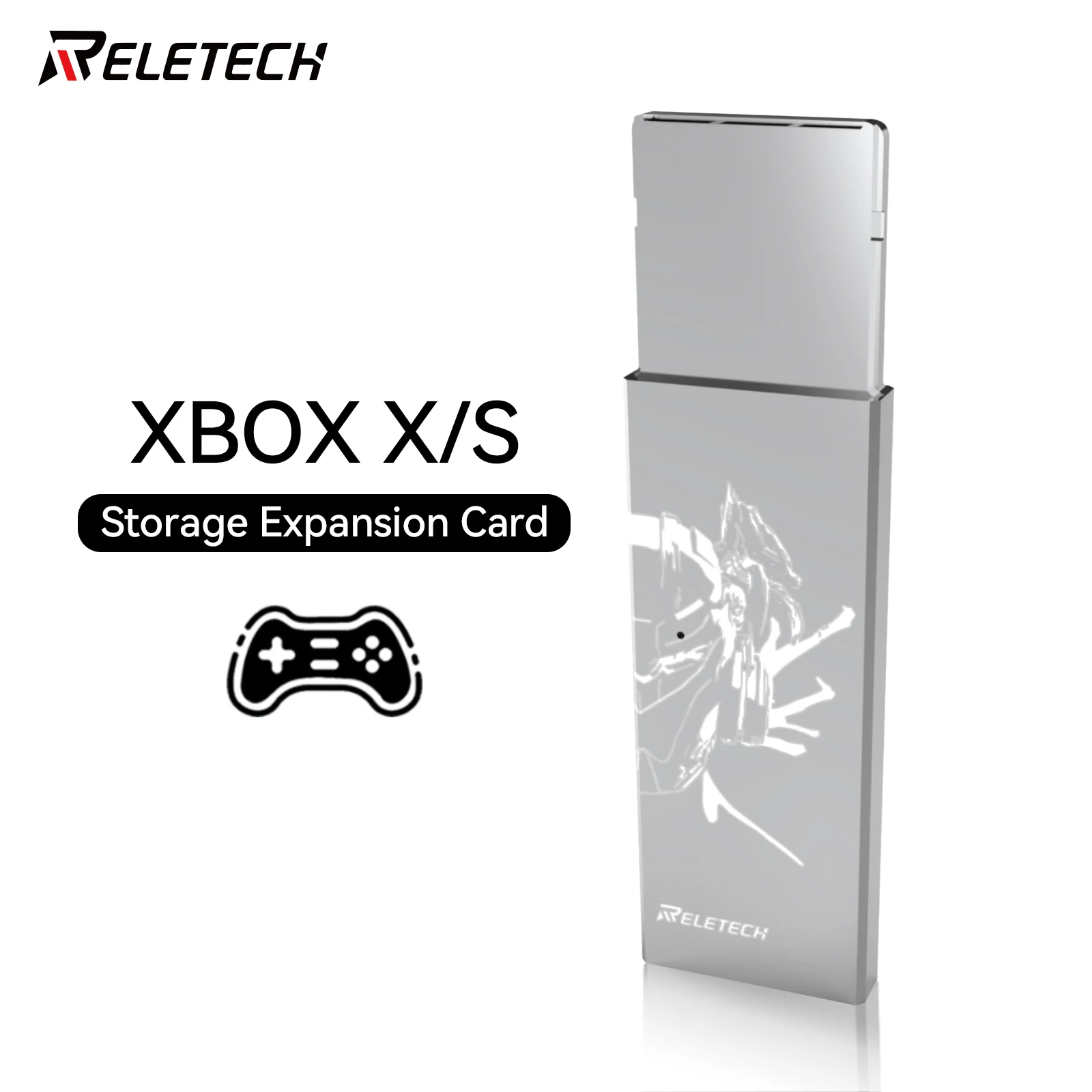 Reletech Xbox External Storage Expansion Card For Xbox Series X|S 1TB 2TB Solid State Drive,NVME PCIe Gen 4 SSD for Xbox S / X