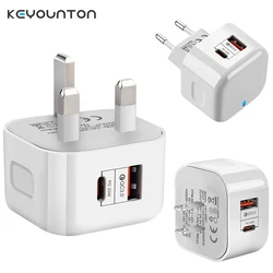 USB C Charger 20W PD Fast Charge QC3.0 QC4.0 For Macbook Pro iPhone12 Samsung S20 Huawei P40 P30 Pro Xiaomi 10 9 Mi iPad Adapter