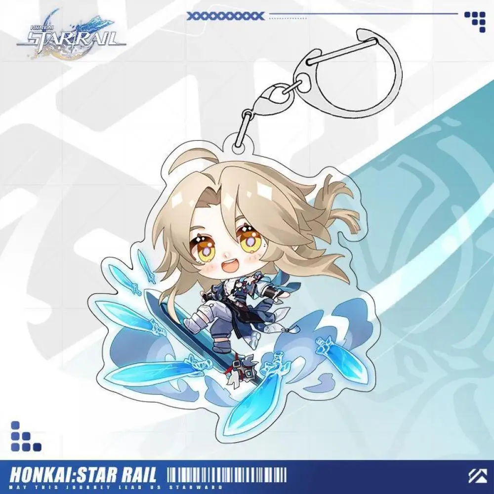 Honkai: Star Rail Dan Heng Kafka Blade Acrylic Q-version character Key buckle Hanging decorations game periphery Children Toy