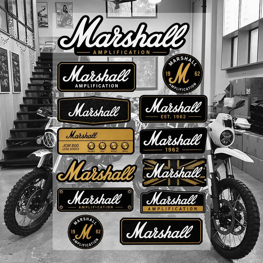 M-a-rsha-L-L- Ästhetische Graffiti Wasserfeste PVC-Aufkleber für Auto Motorrad Skateboard Helm Notizbuch