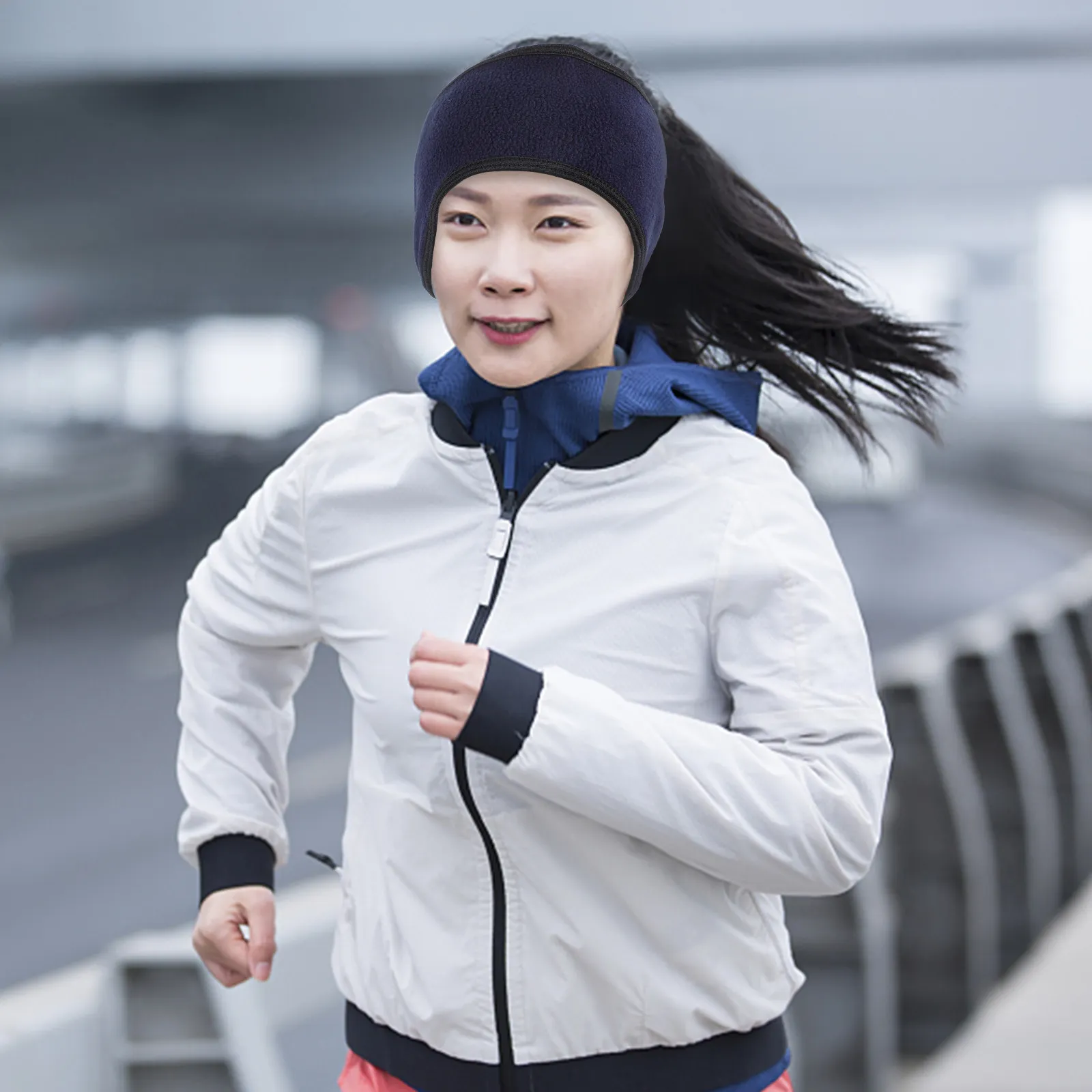 Soft Fleece Unisex Ear Warmer Headband Winter Warm Headband for Running Cycling Skiing Sledding Sports Ear Covers