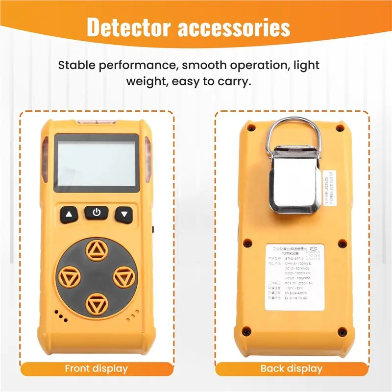 【اشعر الفرق 】كاشف الغاز السام لأول أكسيد الكربون للأكسجين 4 في 1 لحدود تركيز الهواء في مساحة الصرف الصحي #2