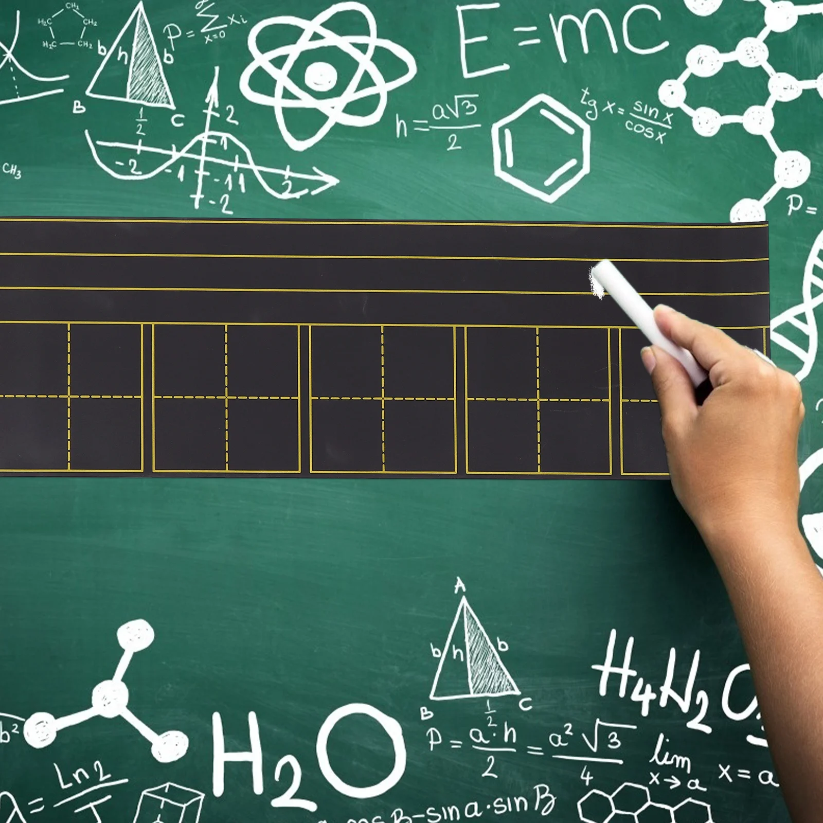 2Pcs Magnetic Blackboard Kids Writing Board Stickers Erasable Fridge Message Saving Practical Design