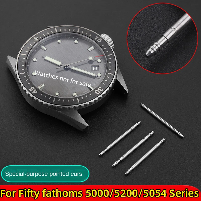 For Blancpain fifty Fathoms pin special pointed ear 5000 5200 5054 series spring ear watch shaft 23mm hinge lug End piece / pin