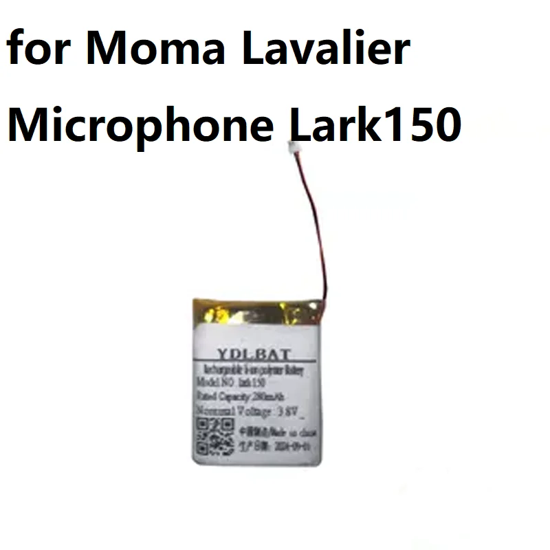 YDLBAT 280mAh Battery for Moma Lavalier Microphone Lark150 Lark 150