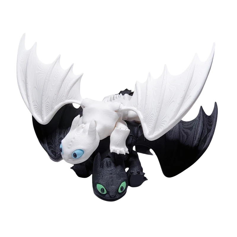 21,5 см 3D-печать «Как приручить дракона», беззубий свет, любая фигурка, гаражный комплект, коллекционный орнамент, модель игрушки, подарок