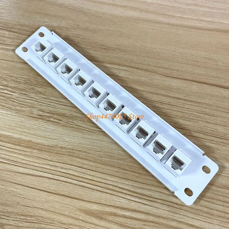 K1AA 10ポートCAT6シールドパッチパネル10Gレディメタルハウジングカラーコーディングラベル