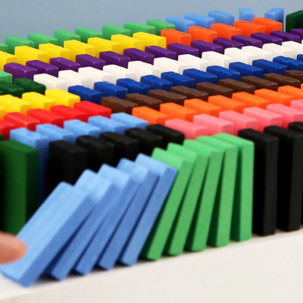 4 sets houten dominostenen kinderen volwassen interactief familiespel binnen buiten spelen domino voor volwassenen kinderen aanbod huishoudelijke domino