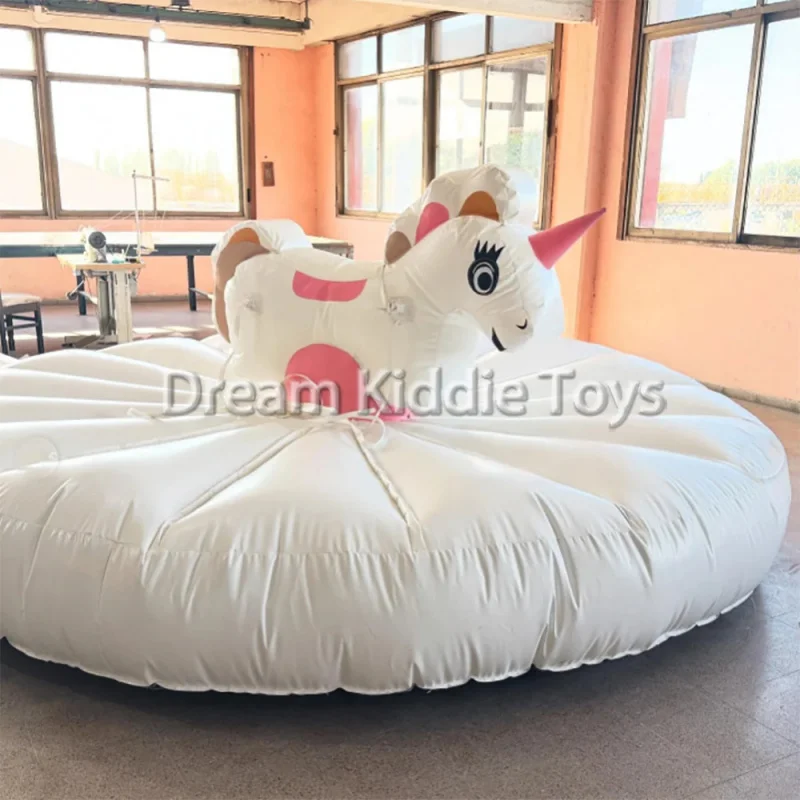 Customized  PVC  Inflatable Mechanical Bull Riding Bullfighting Mat Out Play Equipment for Kids and Adults,Commercial Rental