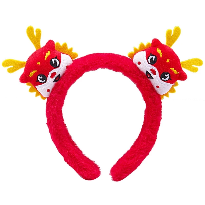 Dragon Horn Hairband for Chinese New Year Bright and Attractive Colors Stretchy and Durable Suitable for All Ages