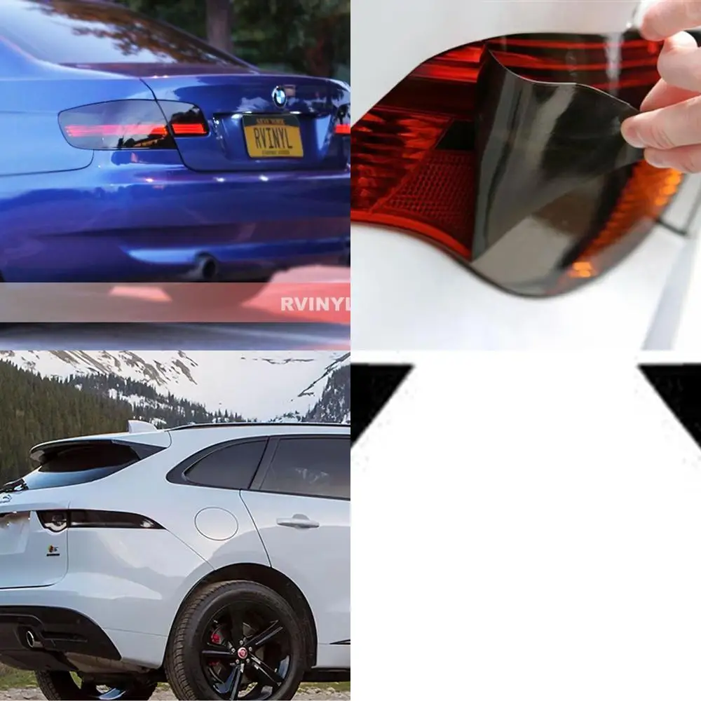 

Smoke Tinted Pre-Cut Tail Light Film for 2017-2020 Jaguar F-Pace with Adhesive Back