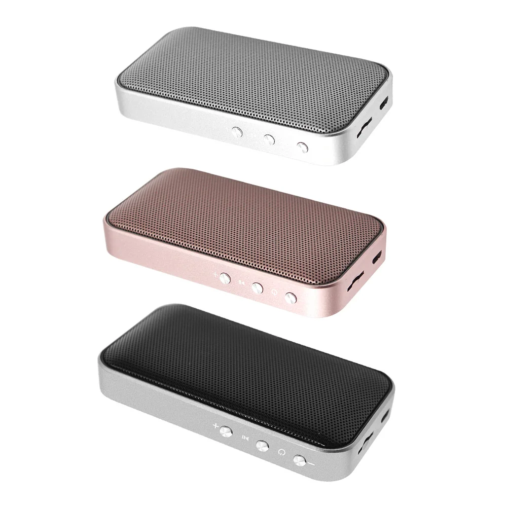 

Mini Portable Speaker Bt-209 Silver Compact Wireless Audio Device Metal Frame Cnc Craft Finish Shockproof Cd