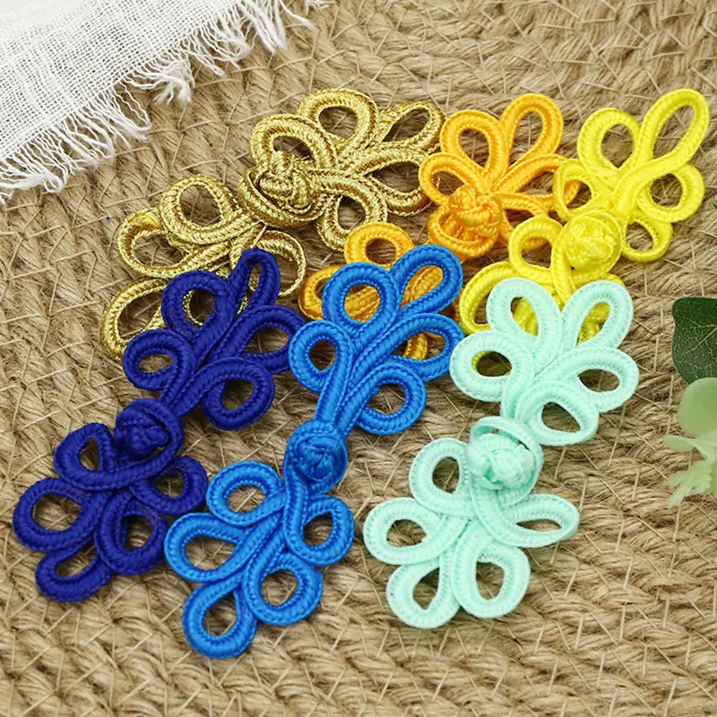 Retro Chinese Frog Closure Buttons Knot Handmade Cheongsam Button Traditional Handcraft Curtain Fastener DIY Sewing Accessories