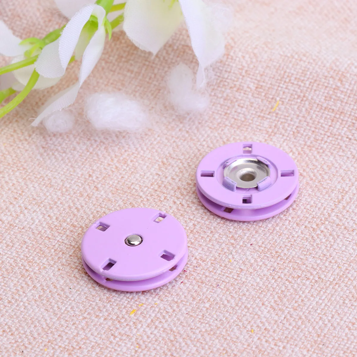 

10Pcs Pink Metal Buttons Alloy Coat Buckle Flat Stylish Creative Durable for Sewing Knitting Scrapbook Alloy Buttons