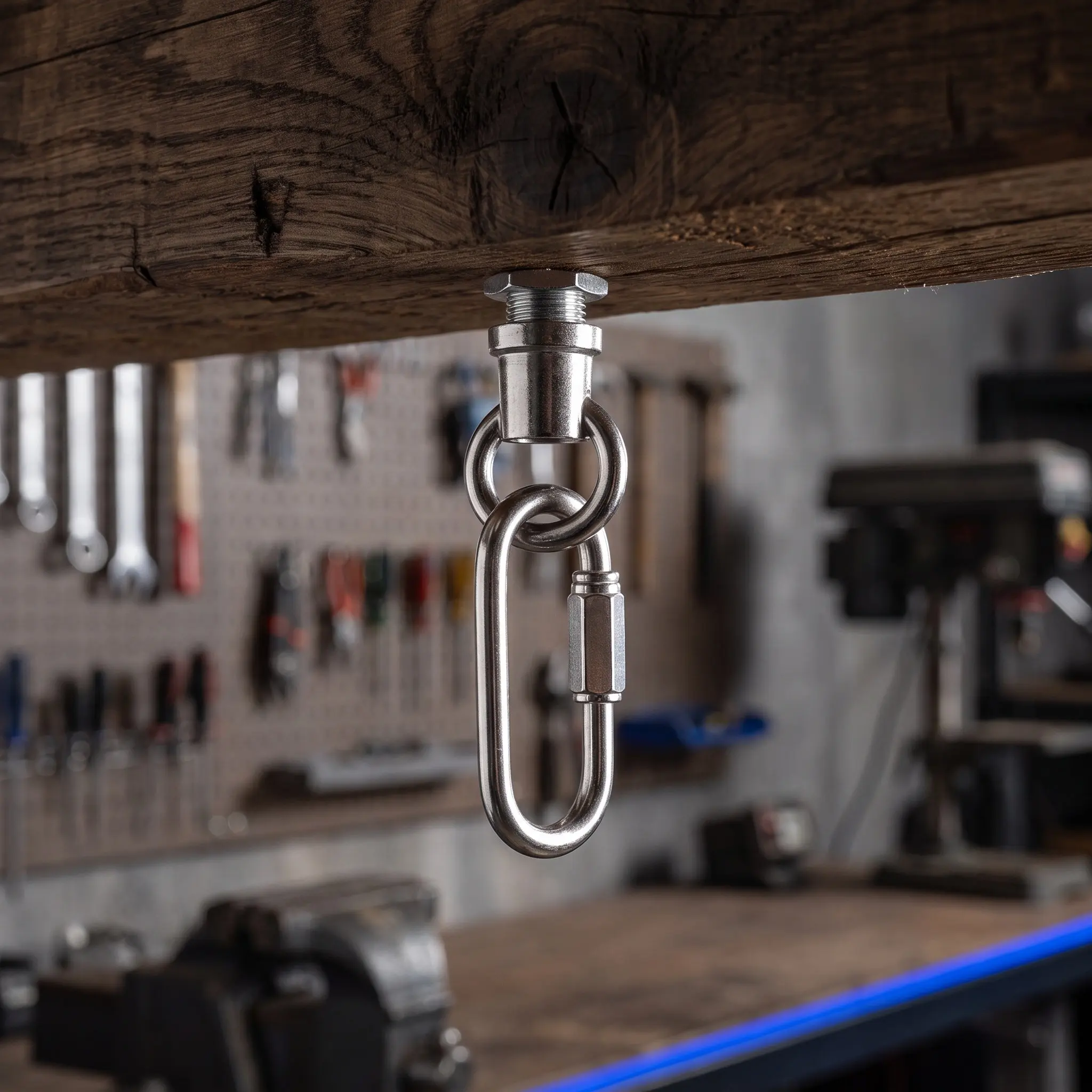4Set Hanging Hook Suspension Loop M10 Female Thread Silver Chandelier Pendant Light Ceiling Fixture Bull Nose Hanging Ring