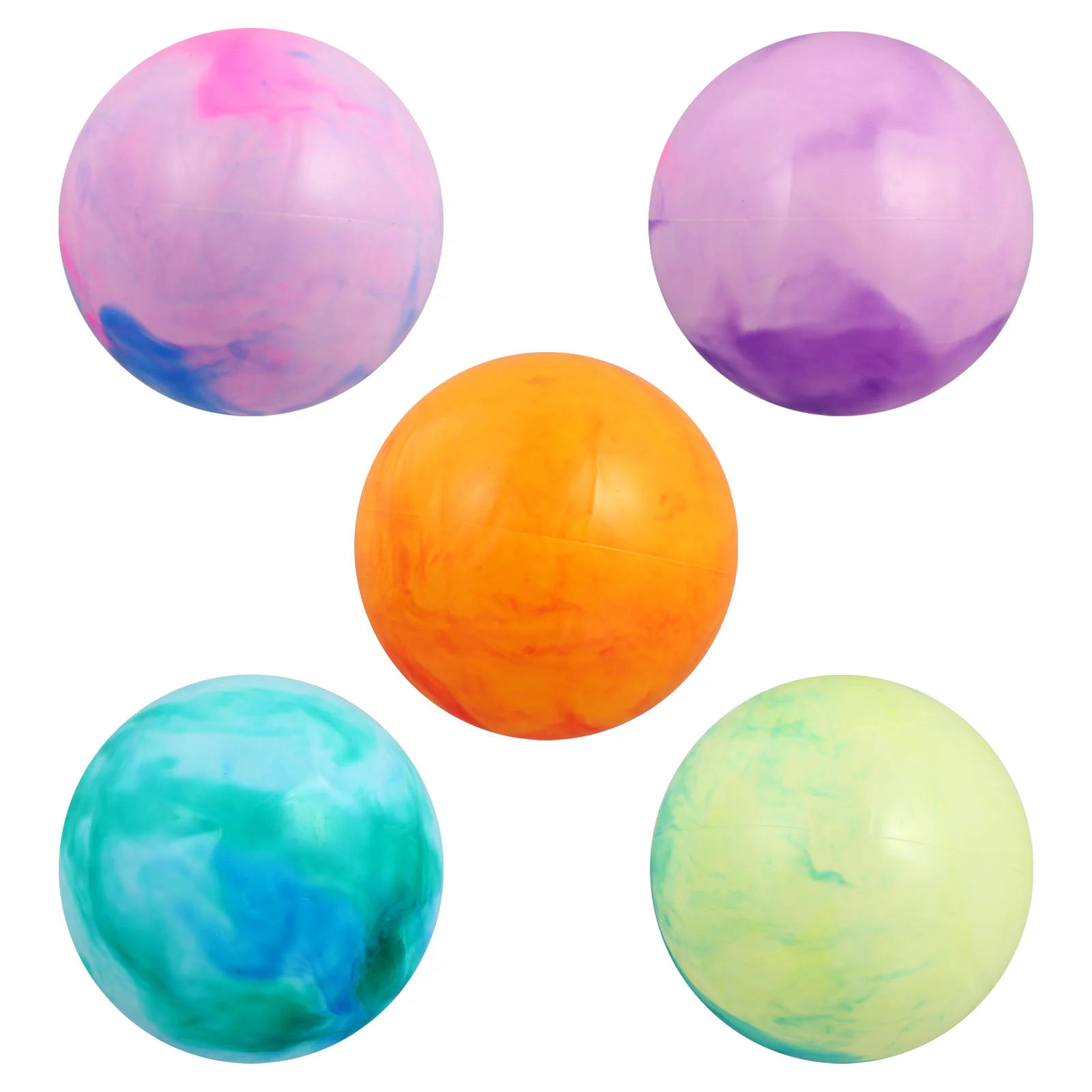 

5 PCS Beach Ball Cloud Purplish Red Educational Toy Plaything Colorful Kids Pvc