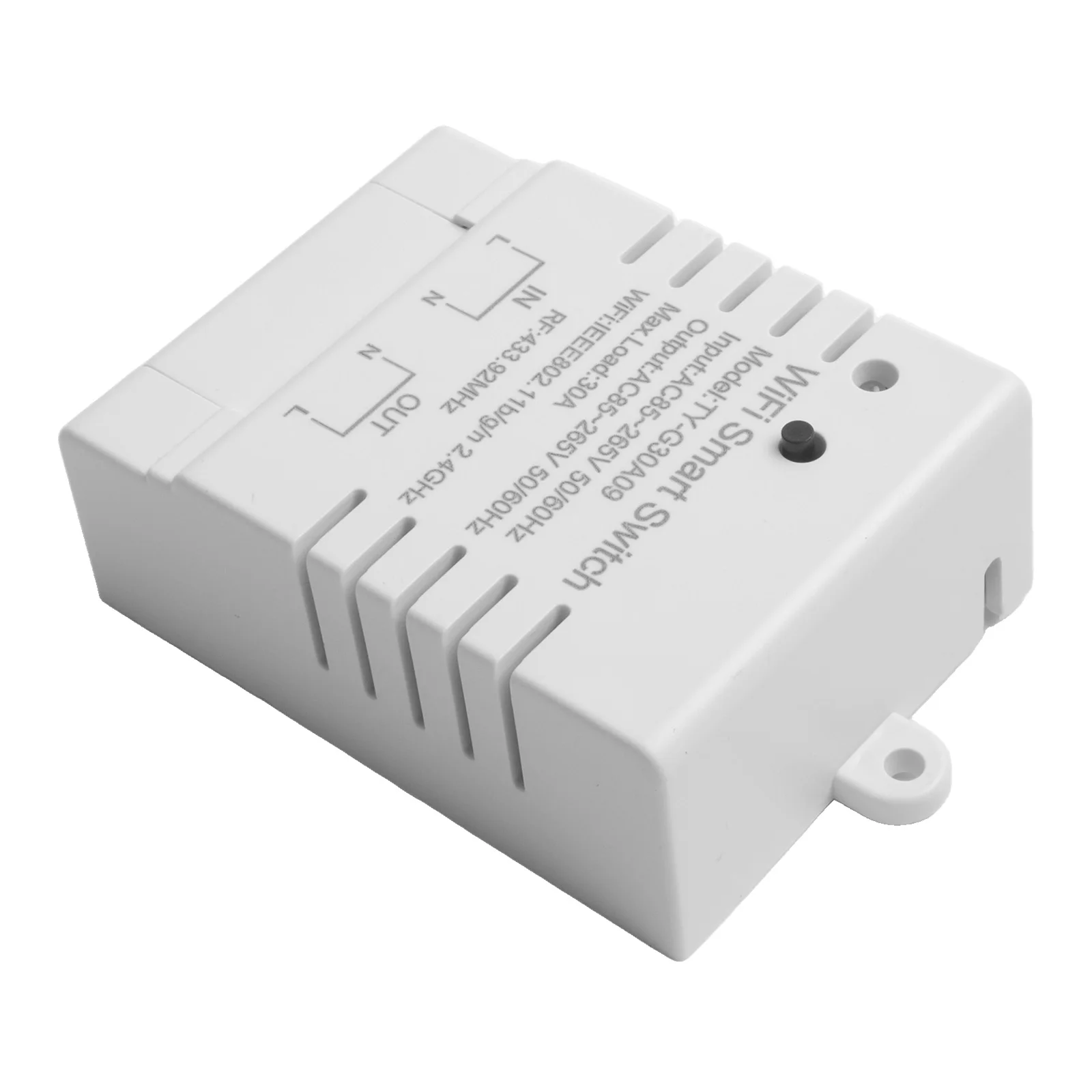 مفتاح مؤقت ذكي يعمل بالواي فاي للاستخدام المنزلي، يتميز بتنشيط الصوت وخيارات الجدول الزمني لتوفير الراحة