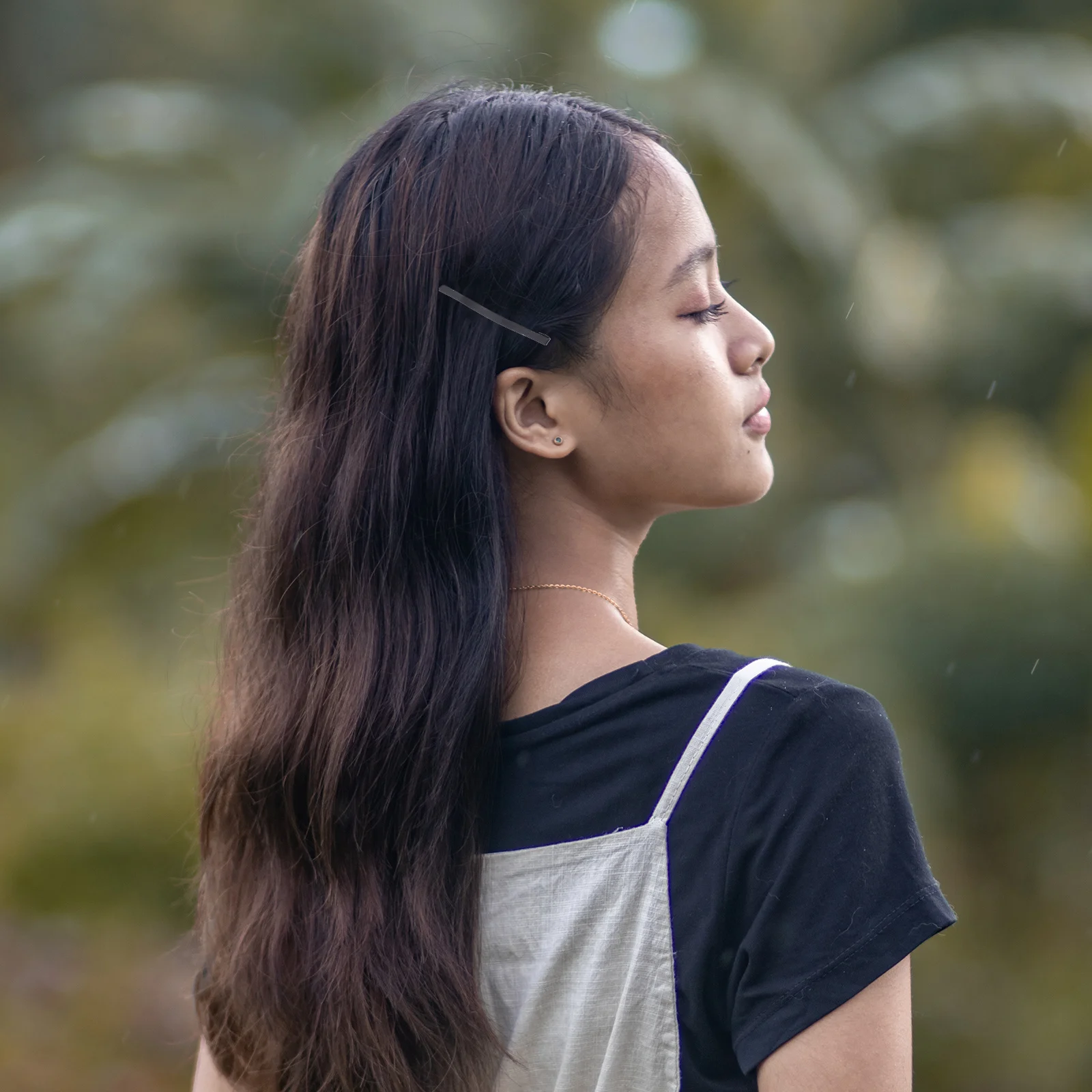 

100 шт., простые заколки для волос с черной металлической краской, классические заколки для волос, безопасные косички, удобные для путешествий аксессуары для укладки