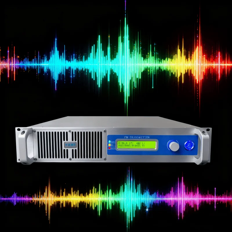 

100-240V Dual-Voltage YXHT-1KW(1000W) FM Transmitter (110V&220V Supported) - Smart Fan, Knob Control, for Radio Station/Resort