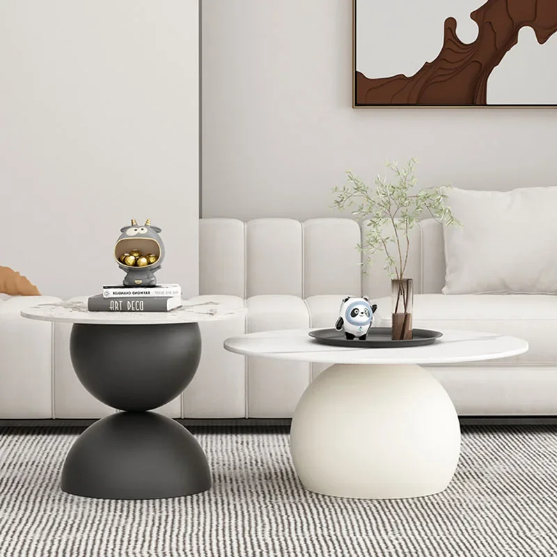 Living Room Table Low Coffee Modern Mini Corner Tables Home Furniture Hall Aesthetic Center Hospitality Small Luxury Side Nordic image 2
