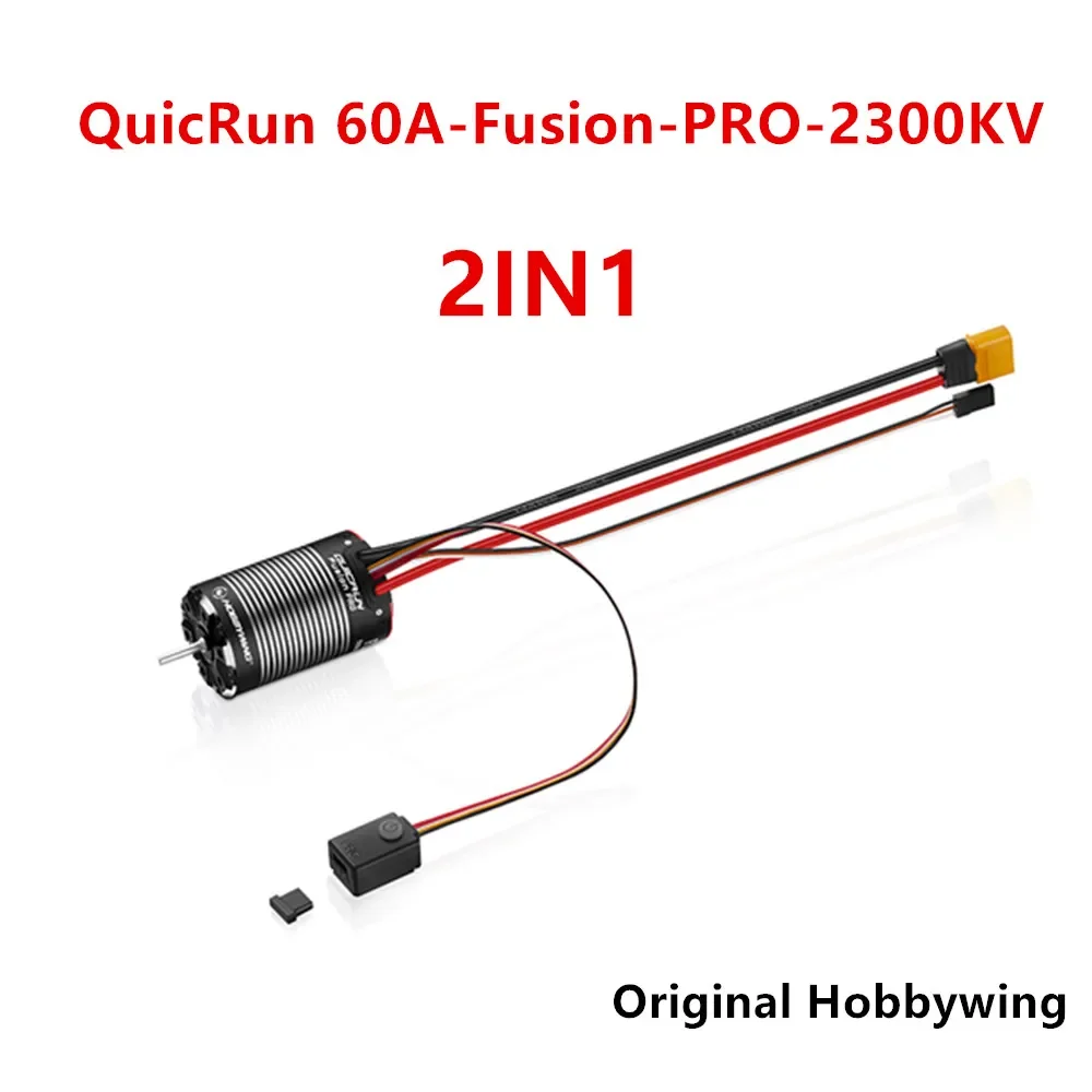 

Hobbywing QuicRun Fusion PRO Sensored Бесщеточный водонепроницаемый двигатель 2300KV 60A ESC 2in1 для 1/10th Rock Crawler RC Car