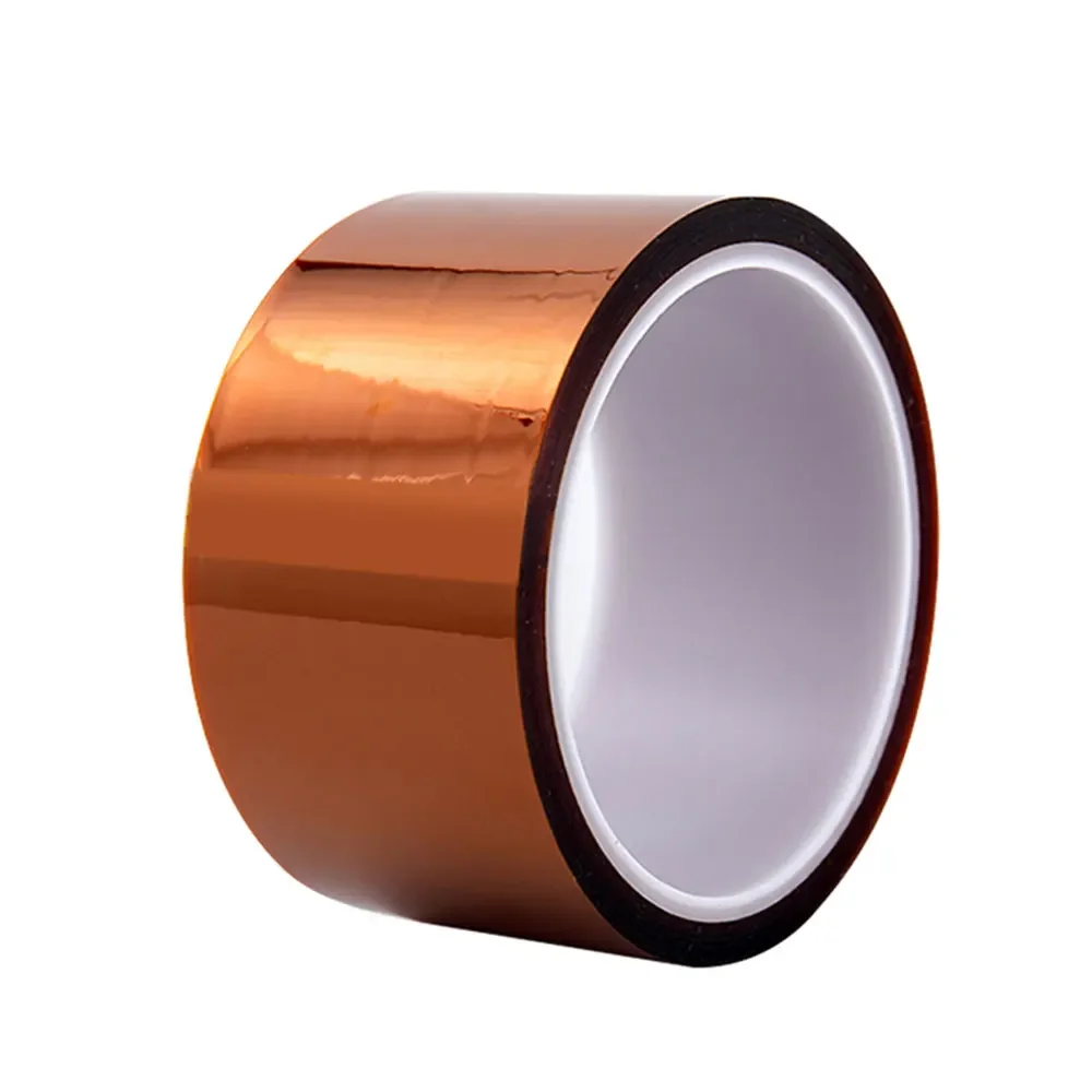 1 Stück selbstklebendes Klebeband, 33 m, hochtemperaturbeständiges Klebeband, Elektronikindustrie, Schweißen, Polyimid, Capton, Isolierband