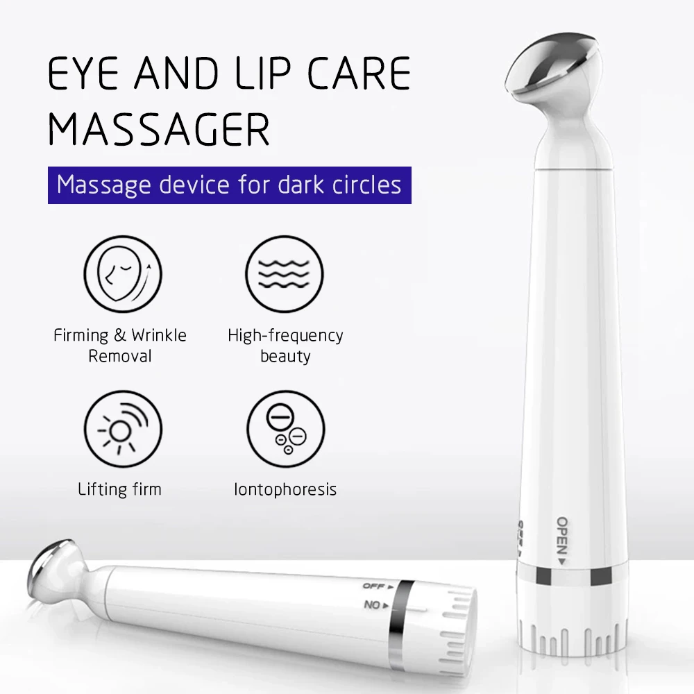 Women Portable Eye Massager Remove Eyes Bags Dark Circles Electric Eye Massage Device