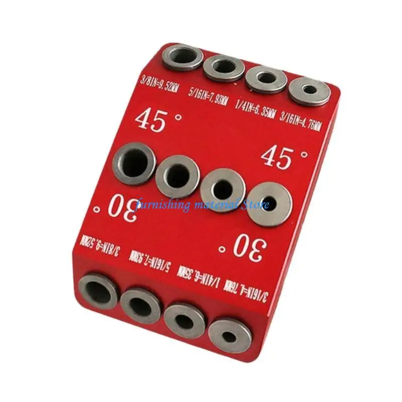 Y5GD 30 45 90 градусов Угол 4 Размер Спигающий отверстия направляющий джиг для углового и прямых отверстий