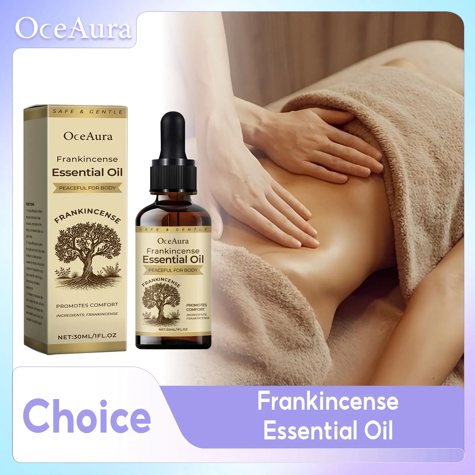 Full Body Massage Oil Relieve Muscle Soreness Relax Mood Frankincense Essential Oil For Diffuser Nourish Skin Aromatherapy Oils