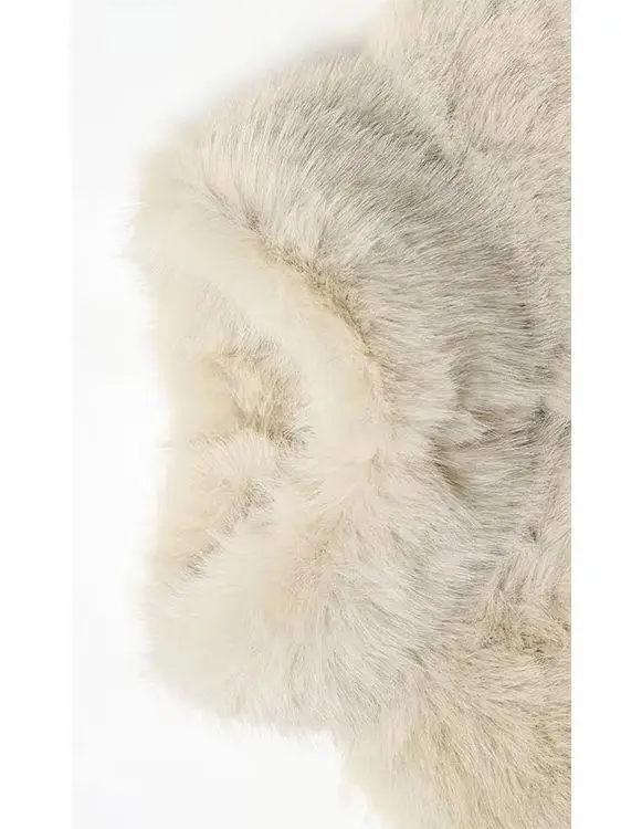 HH جديد أزياء المرأة الشتاء سترة دافئة مع الفراء الاصطناعي بأكمام طويلة نصف بلون معطف قصير سترة فضفاضة غير رسمية