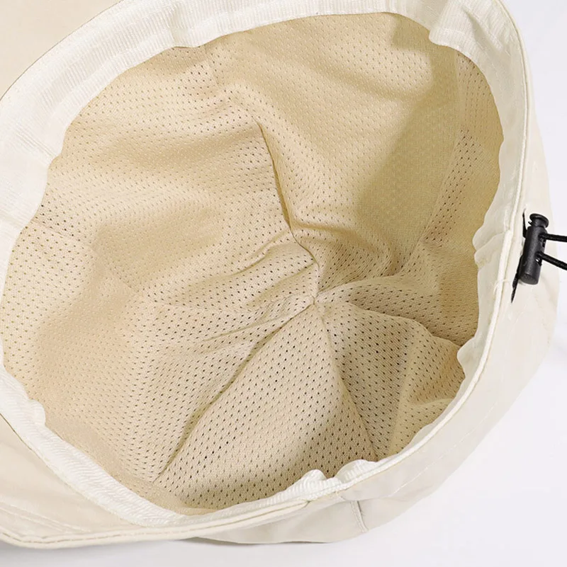 Cappello da sole pieghevole a tesa larga con coulisse berretti regolabili per uomo donna cappelli da spiaggia visiere estive ad asciugatura rapida berretto da pescatore