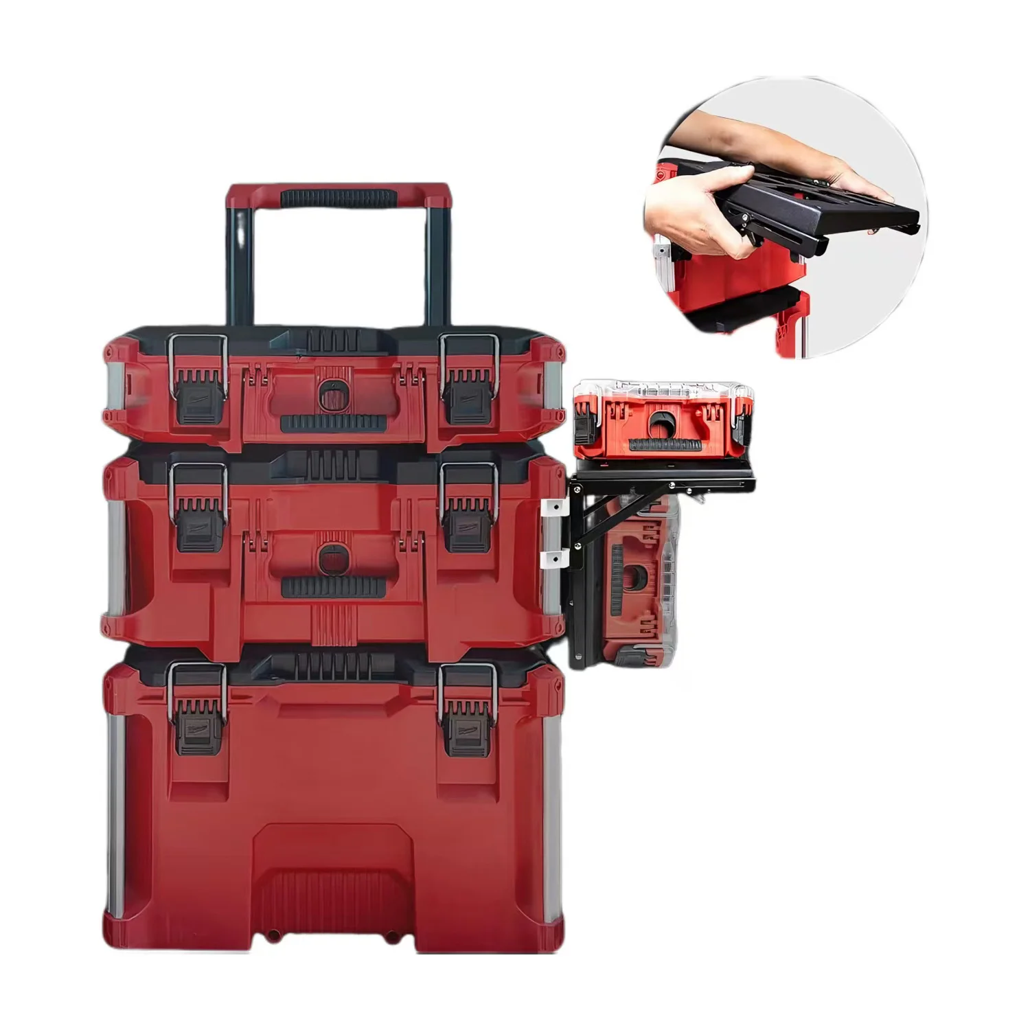 Packout Mount Compatible with Packout Toolbox Side Storage Can Be Mounted on Wall or Floor
