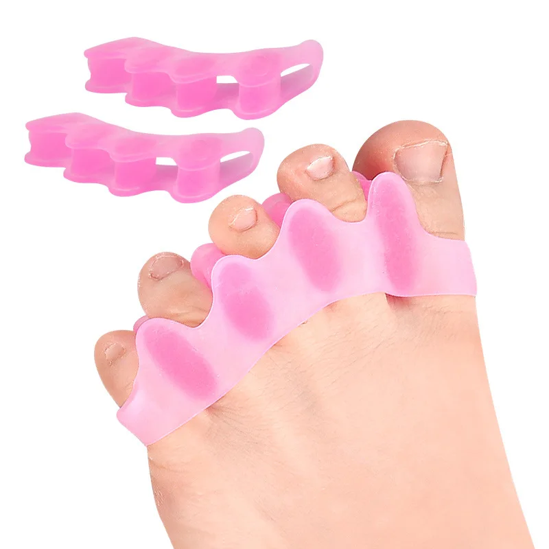 

100Pcs=50Pairs Soft Silicone Gel Thumb Corrector Bunion Fingers Straightener Foot Adjuster Hallux Valgus Protector Toe Separator