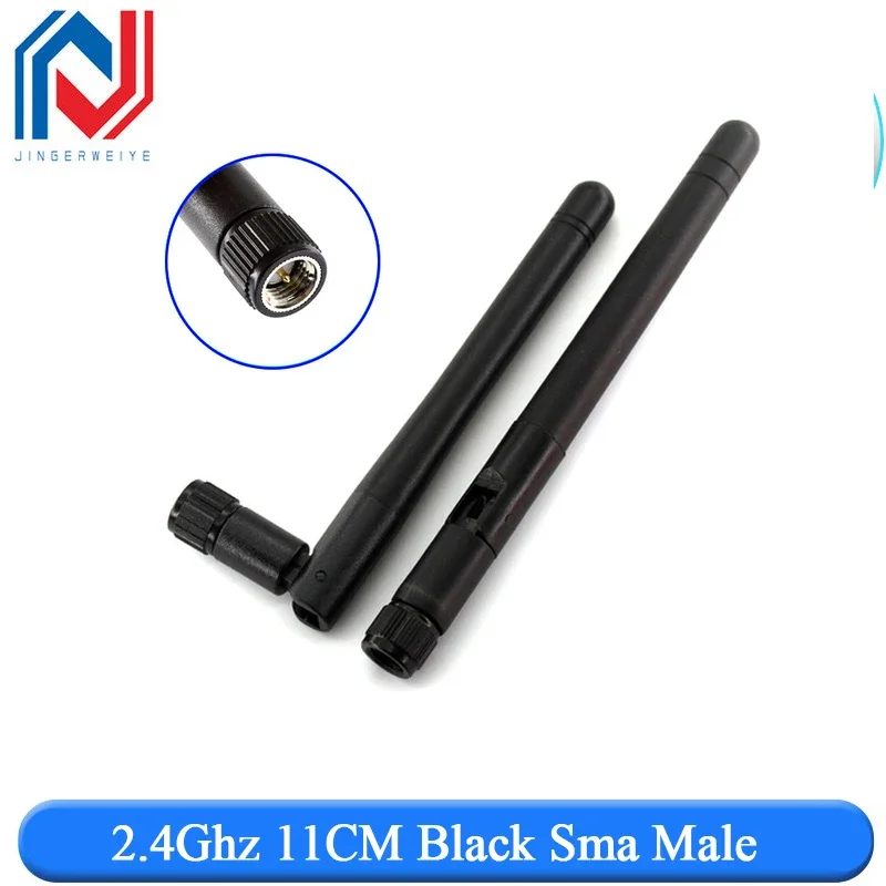 2PCS 2.4Ghz 3dbi WIFI Antenna 2.4G RP SMA Maschio Universale Antenne Amplificatore WLAN Router Antenna Booster 2400-2500mhz