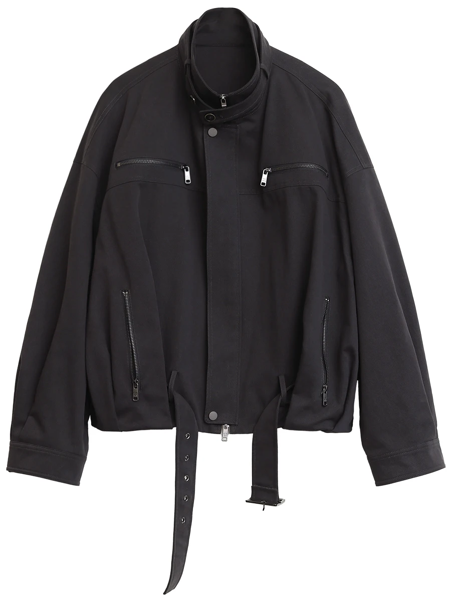 CHIC VEN Moda Donna Giacche Streetwear Casual Solid Retro Stand Up Colletto Cappotto corto Ragazza Top Autunno Inverno 2025