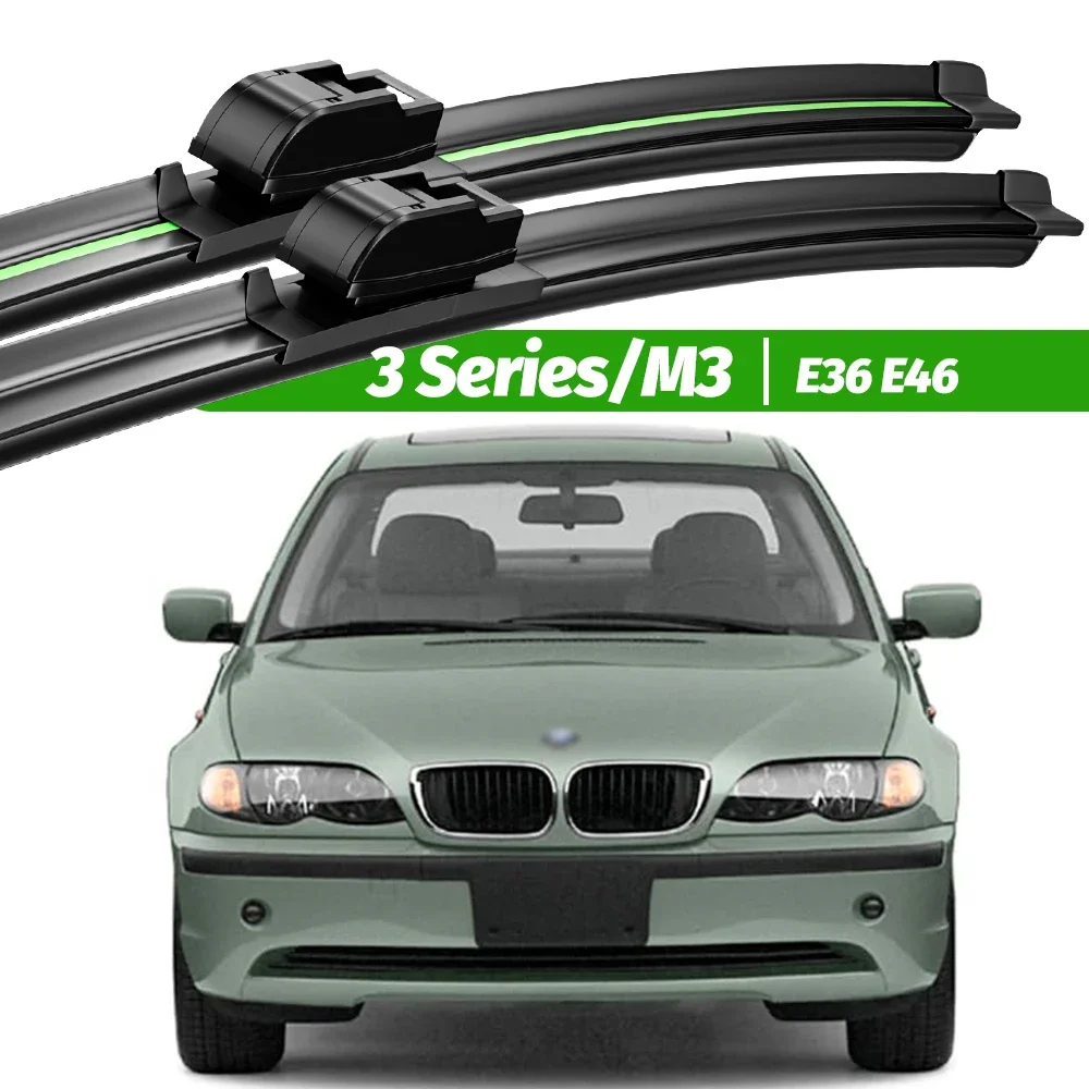 

For BMW 3 Series M3 E36 E46 1991-2006 2pcs Front Windshield Wiper Blades 1996 1998 2000 2003 2005 Windscreen Window Accessories