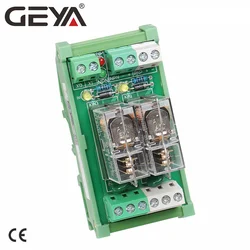 GEYA NG2R 2 Channel Relay Module  12V 24V  1SPDT Relay 10A Plug in Type Relay