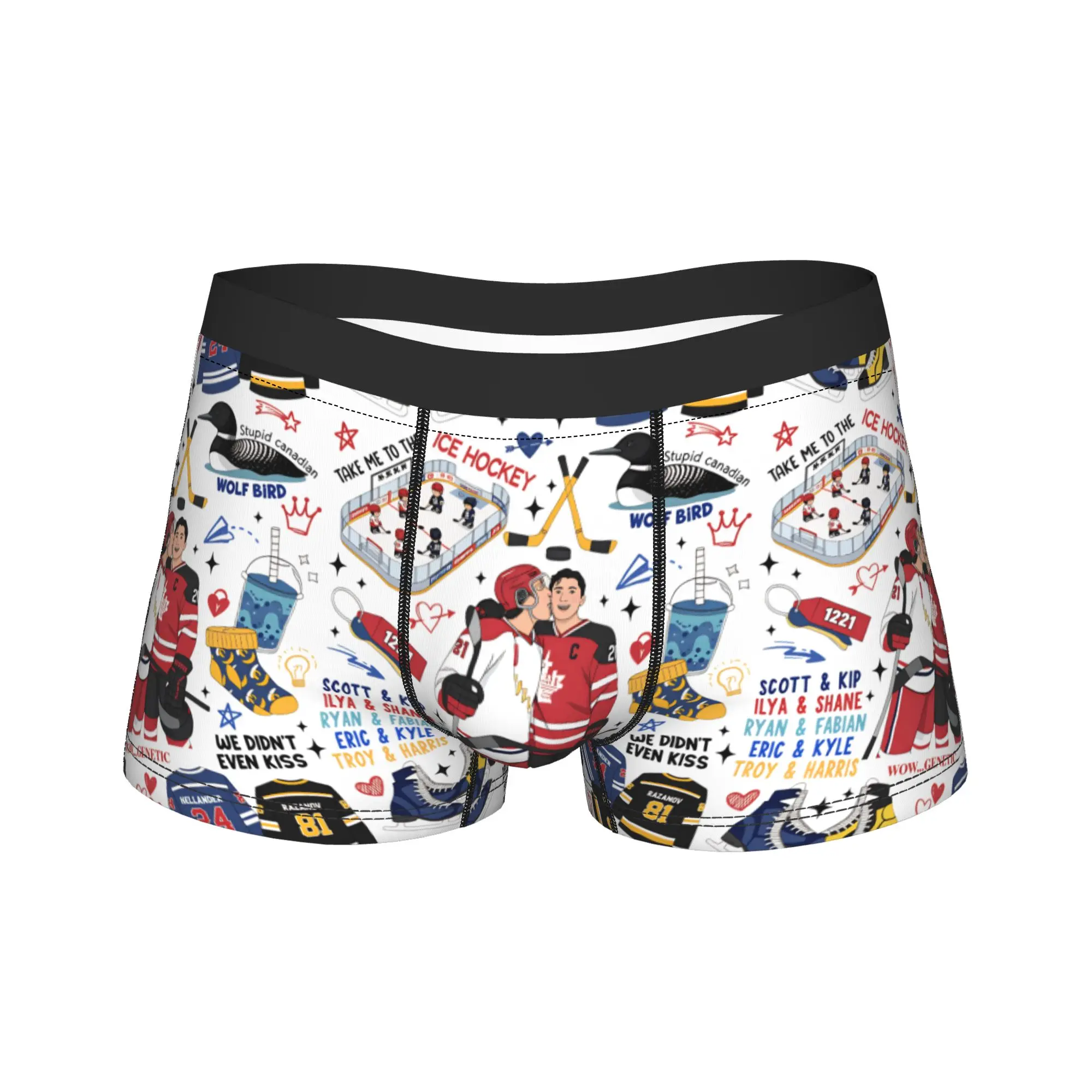 

Мужские трусы-боксеры с принтом «С Днем святого Валентина», дышащие, с подогревом, большие размеры