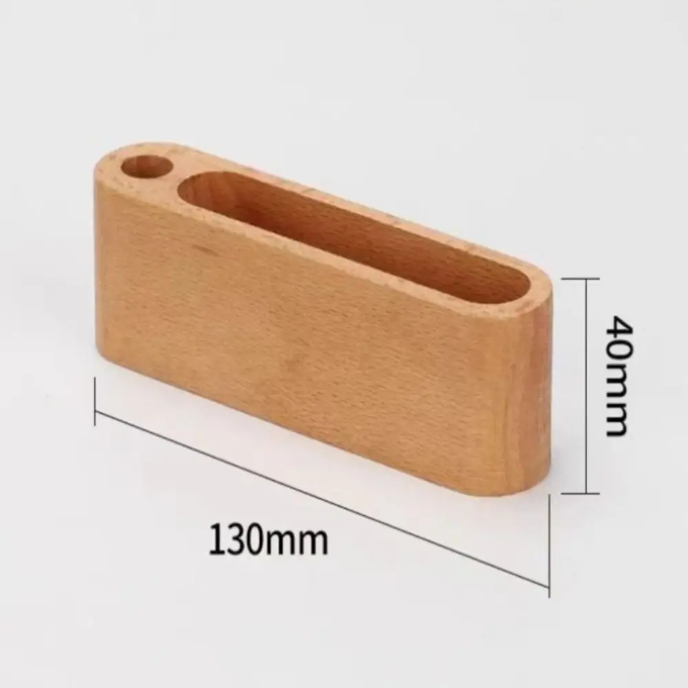 New Wooden Business Card Holder Office Supplies Stationery Desktop Accessories Display Rack Storage Box Note Holder